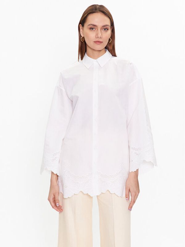 TWINSET TWINSET Риза 231TT2303 Бял Relaxed Fit