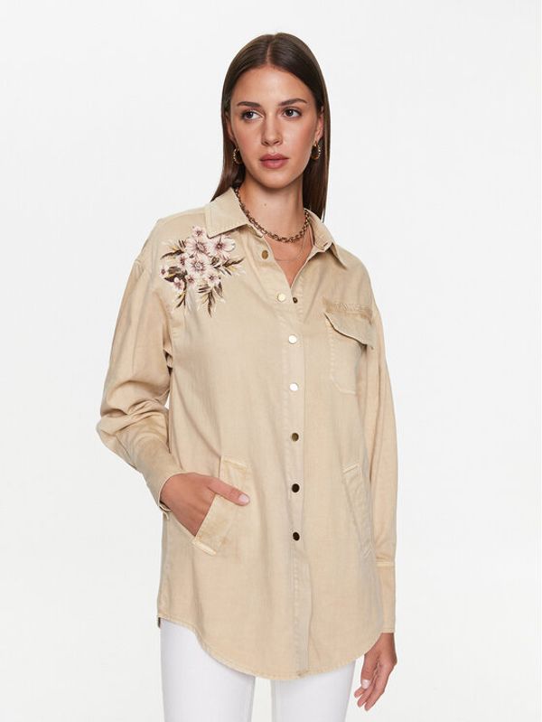 TWINSET TWINSET Риза 231TT2392 Бежов Regular Fit