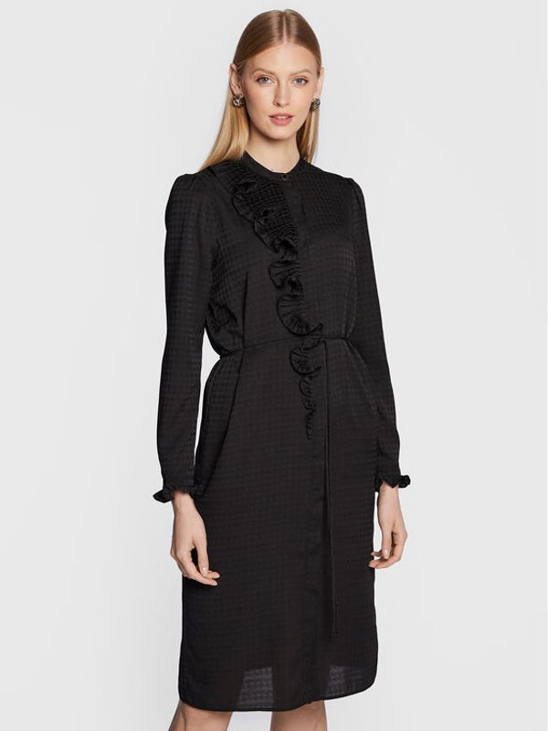 TWINSET TWINSET Рокля тип риза 222TT2422 Черен Regular Fit