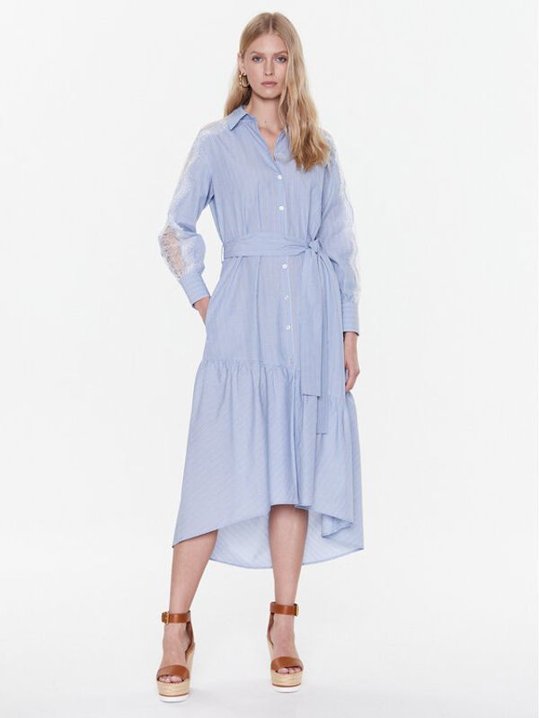 TWINSET TWINSET Рокля тип риза 231TP2153 Син Relaxed Fit