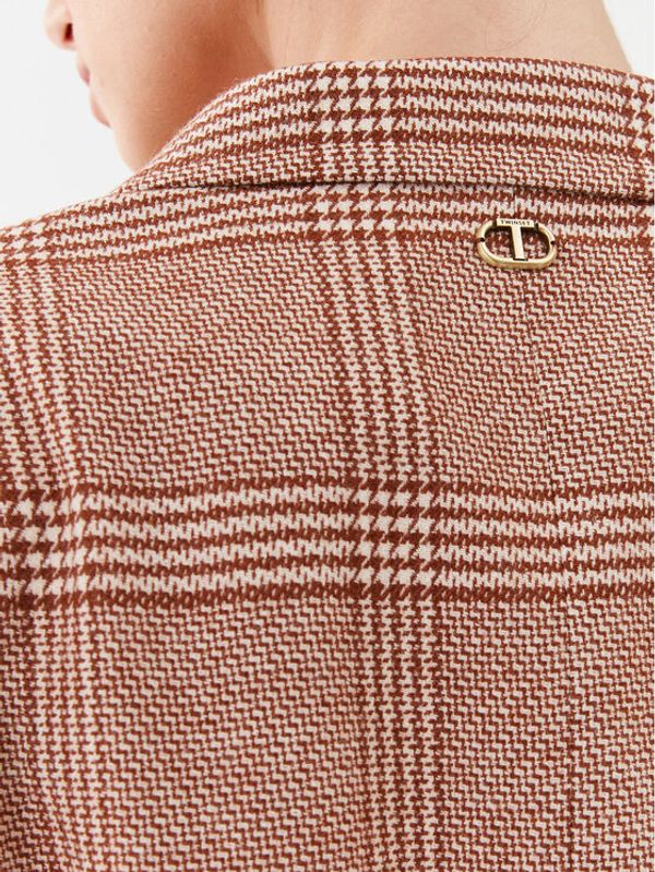 TWINSET TWINSET Сако 232TP2751 Кафяв Regular Fit