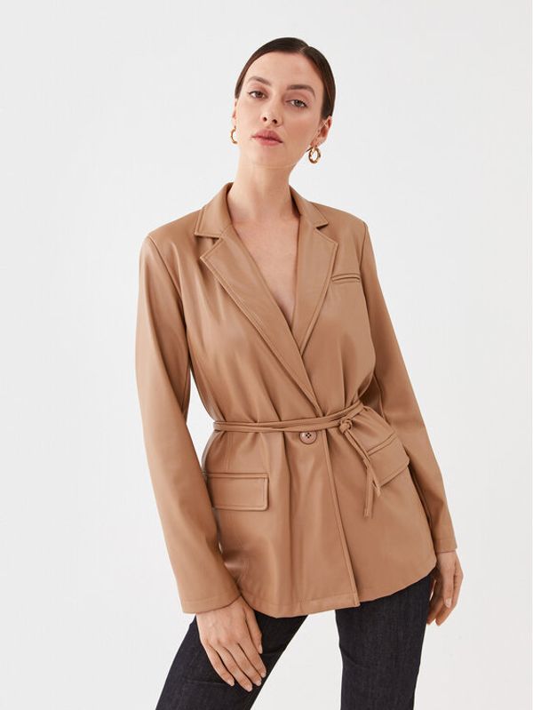 TWINSET TWINSET Сако 232TP2901 Бежов Regular Fit