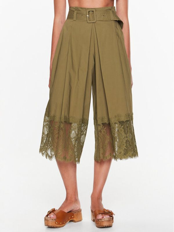 TWINSET TWINSET Шорти от плат 231TT2085 Зелен Regular Fit