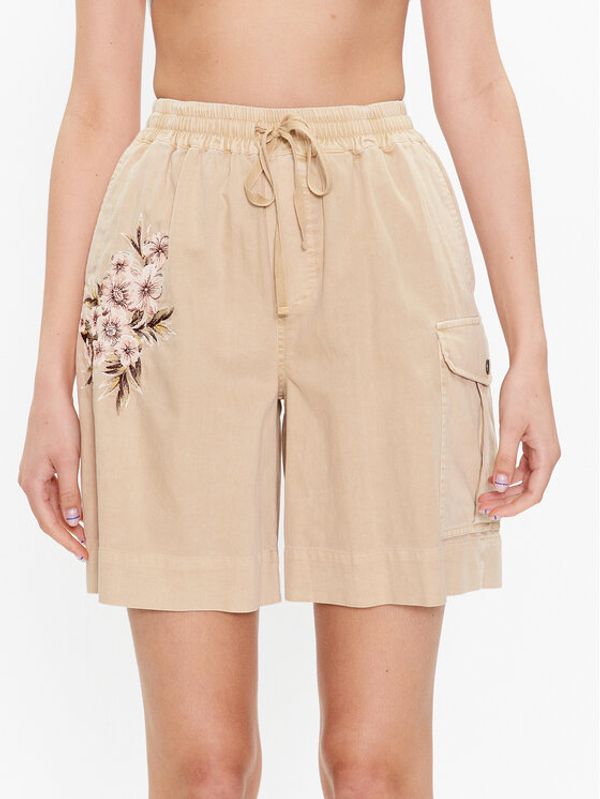 TWINSET TWINSET Шорти от плат 231TT2391 Бежов Regular Fit