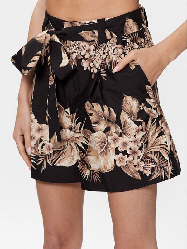 TWINSET TWINSET Шорти от плат 231TT2503 Черен Relaxed Fit