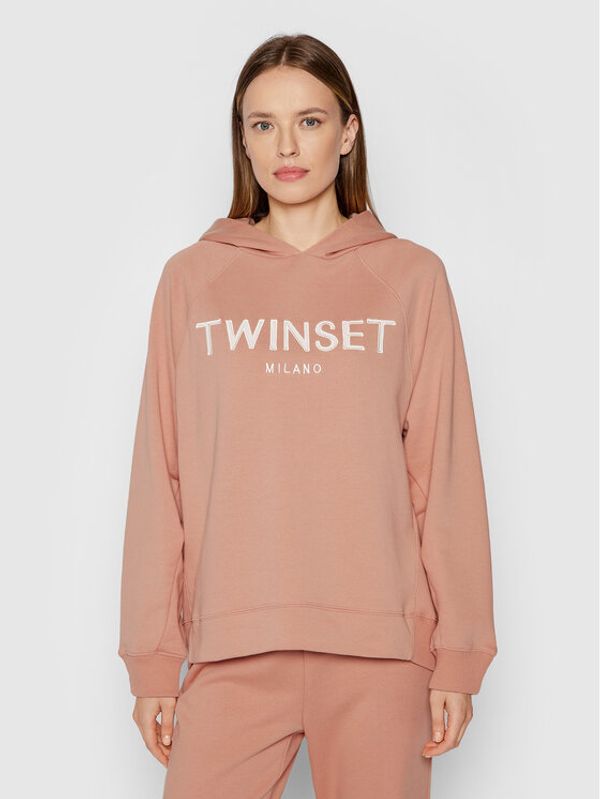 TWINSET TWINSET Суитшърт 212TP2571 Розов Regular Fit