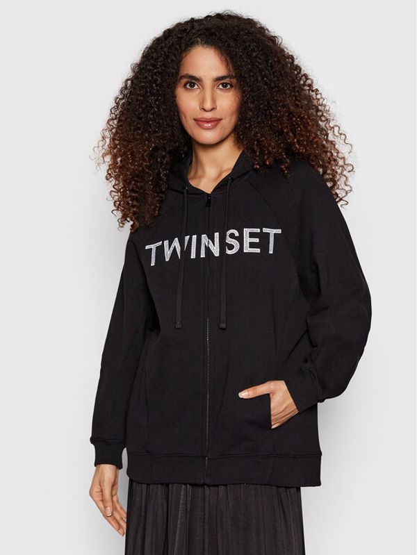 TWINSET TWINSET Суитшърт 221TP2160 Черен Relaxed Fit