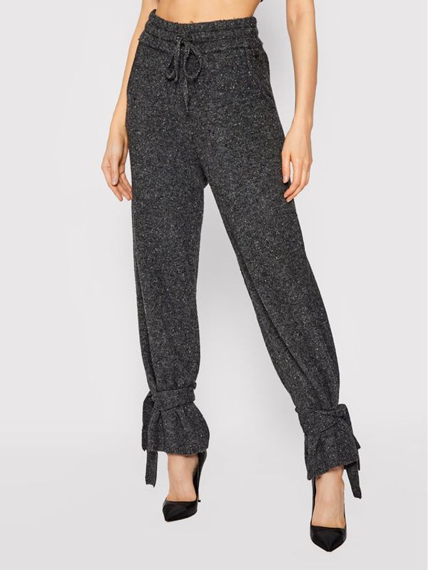 TWINSET TWINSET Текстилни панталони 212AT3212 Сив Regular Fit