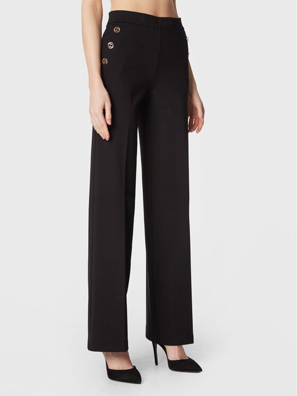 TWINSET TWINSET Текстилни панталони 231TP2182 Черен Regular Fit