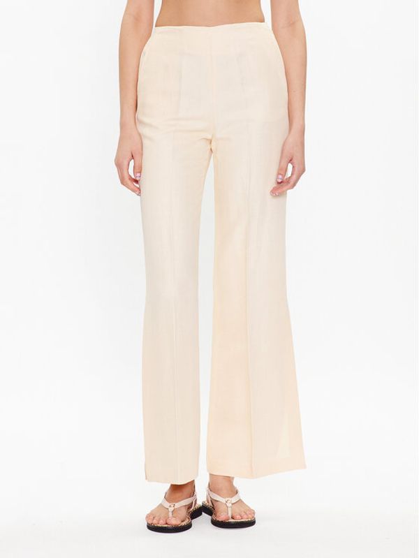 TWINSET TWINSET Текстилни панталони 231TT2776 Екрю Regular Fit