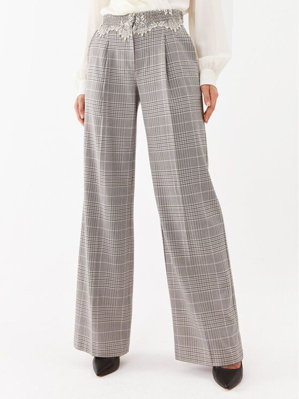 TWINSET TWINSET Текстилни панталони 232TP2633 Сив Relaxed Fit