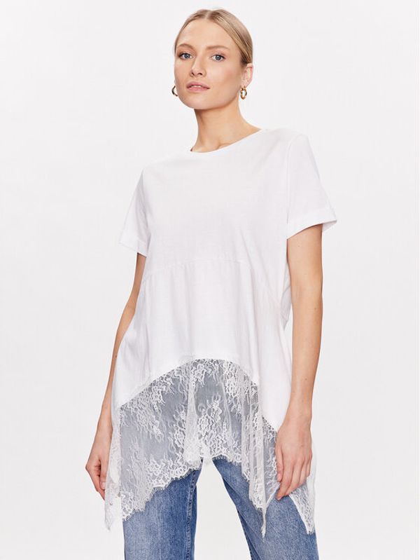 TWINSET TWINSET Тишърт 231TT2310 Бял Regular Fit