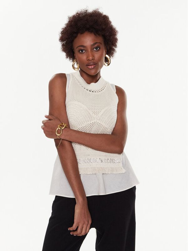 TWINSET TWINSET топ 231TT3082 Екрю Regular Fit