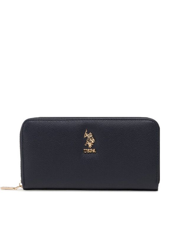 U.S. Polo Assn. U.S. Polo Assn. Голям дамски портфейл New Jones BEUJE5705WVP212 Тъмносин