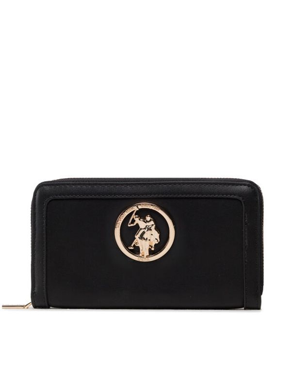 U.S. Polo Assn. U.S. Polo Assn. Голям дамски портфейл Stateside BIUS55691WVP000 Черен