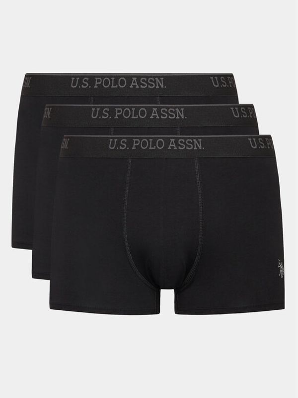 U.S. Polo Assn. U.S. Polo Assn. Комплект 3 чифта боксерки 80097 Черен