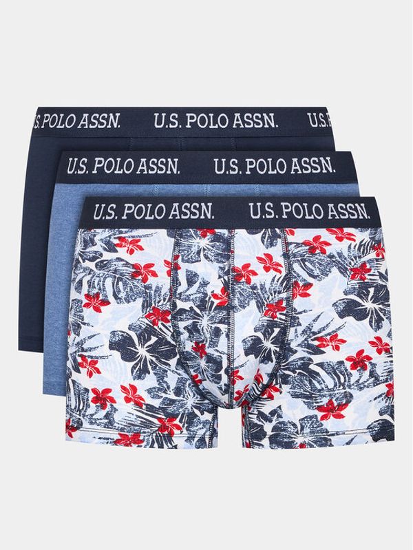 U.S. Polo Assn. U.S. Polo Assn. Комплект 3 чифта боксерки 80447 Цветен