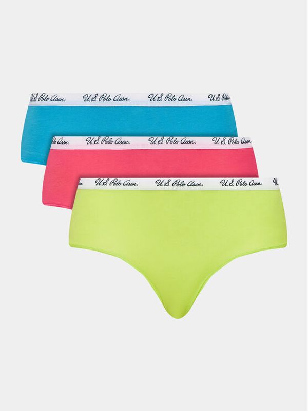 U.S. Polo Assn. U.S. Polo Assn. Комплект 3 чифта класически бикини 66273 Цветен