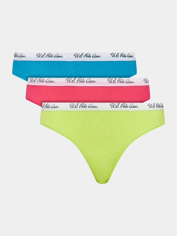 U.S. Polo Assn. U.S. Polo Assn. Комплект 3 чифта класически бикини 66288 Цветен
