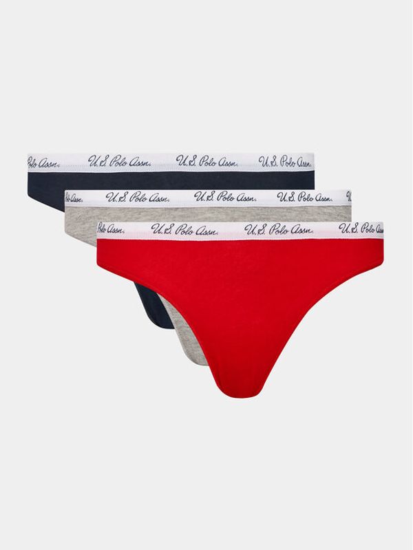 U.S. Polo Assn. U.S. Polo Assn. Комплект 3 чифта класически бикини 66288 Цветен