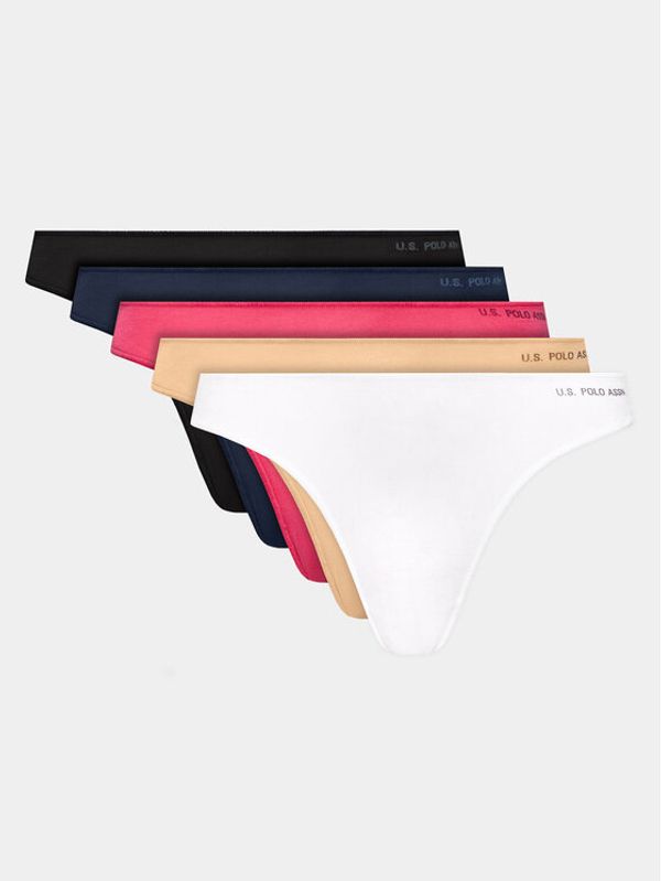 U.S. Polo Assn. U.S. Polo Assn. Комплект 5 чифта бикини тип прашка 67005 Цветен