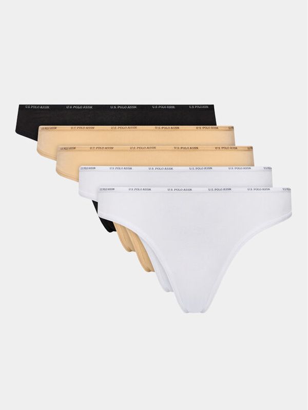 U.S. Polo Assn. U.S. Polo Assn. Комплект 5 чифта класически бикини 67001 Цветен