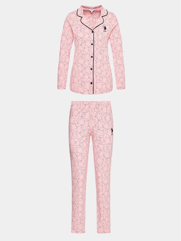 U.S. Polo Assn. U.S. Polo Assn. Пижама Boydan 16836 Розов Regular Fit