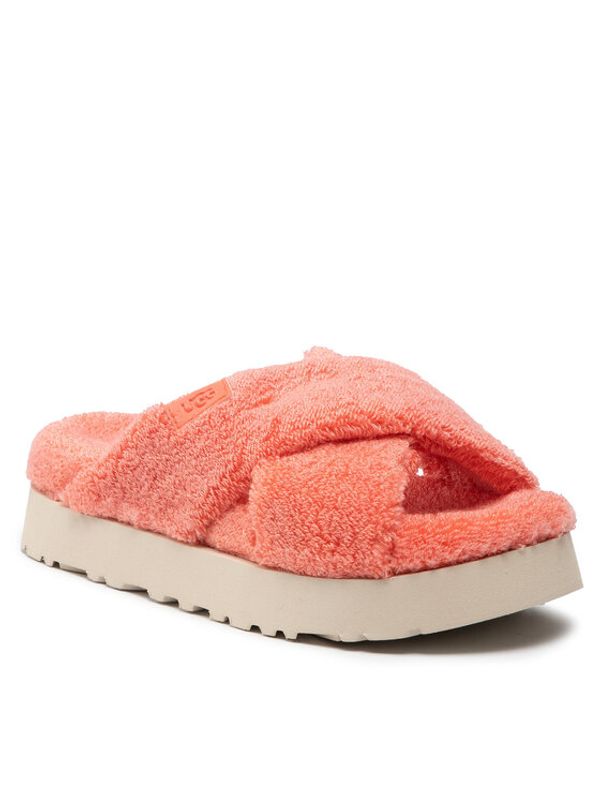 Ugg Ugg Чехли W Fuzz Sugar Terry Cross Slide 1126385 Оранжев