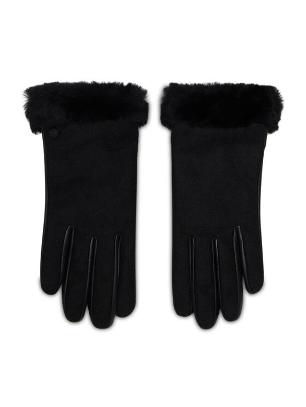 Ugg Ugg Дамски ръкавици W Fabric Leather Shorty W Tech 20176 Черен