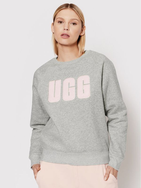 Ugg Ugg Суитшърт Madeline Fuzzy Logo 1123718 Сив Regular Fit