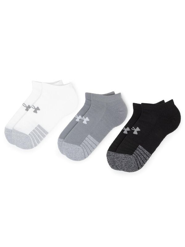 Under Armour Under Armour Комплект 3 чифта къси чорапи унисекс Heatgear No Show Sock 1346755-035 Сив