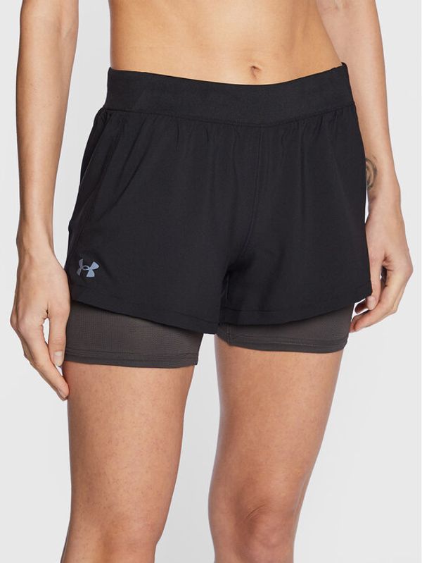 Under Armour Under Armour Спортни шорти Ua Iso-Chill Run 2-in-1 1361582001 Черен Slim Fit