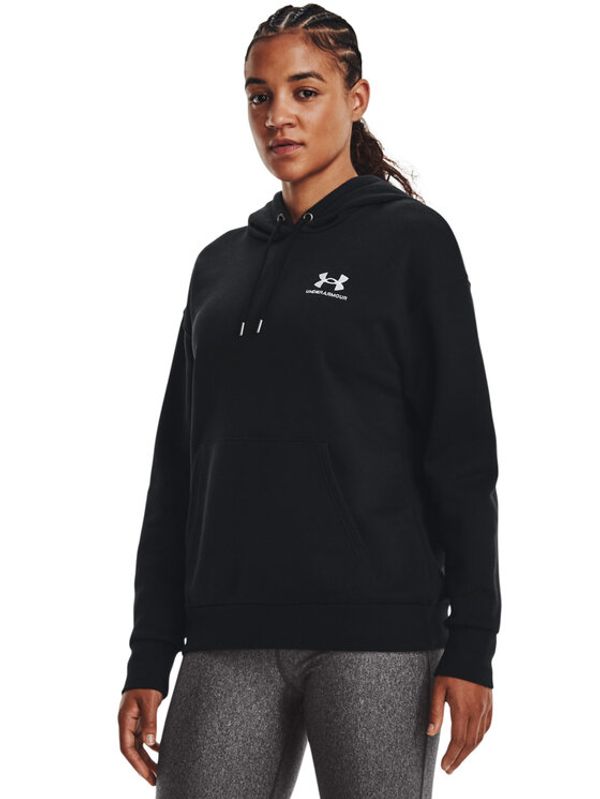 Under Armour Under Armour Суитшърт Essential Fleece Hoodie 1373033 Черен Regular Fit