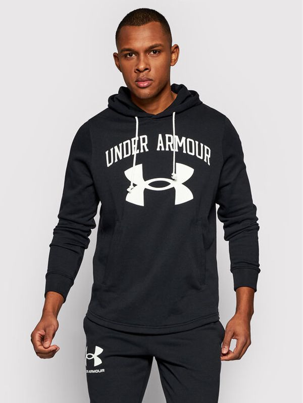 Under Armour Under Armour Суитшърт Rival Terry Big Logo 1361559 Черен Loose Fit
