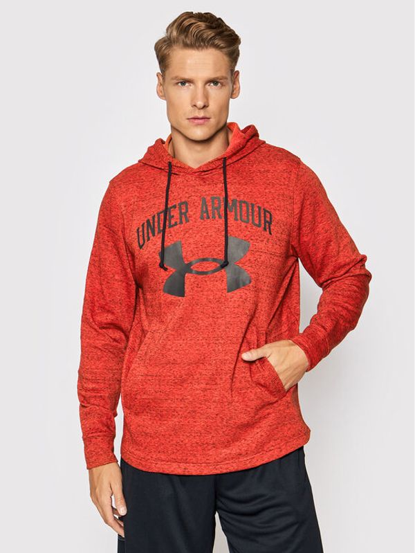 Under Armour Under Armour Суитшърт Rival Terry Big Logo 1361559 Оранжев Loose Fit