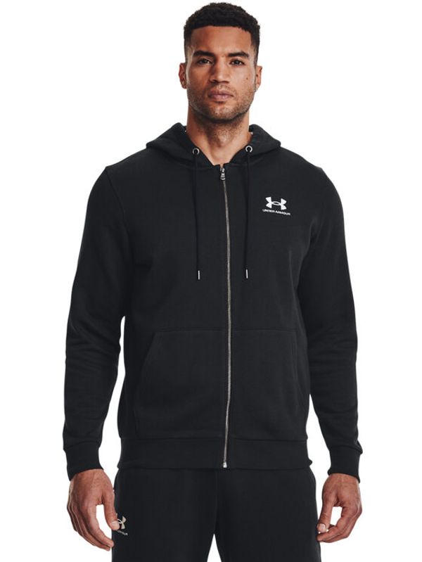 Under Armour Under Armour Суитшърт UA Essential Fleece FZ Hood 1373881 Черен Regular Fit