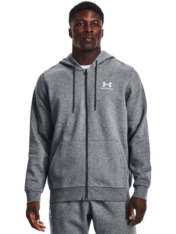 Under Armour Under Armour Суитшърт UA Essential Fleece FZ Hood 1373881 Сив Regular Fit