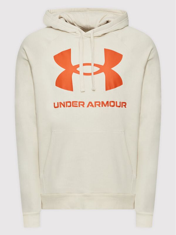 Under Armour Under Armour Суитшърт Ua Rival Fleece Big Logo 1357093 Бежов Loose Fit