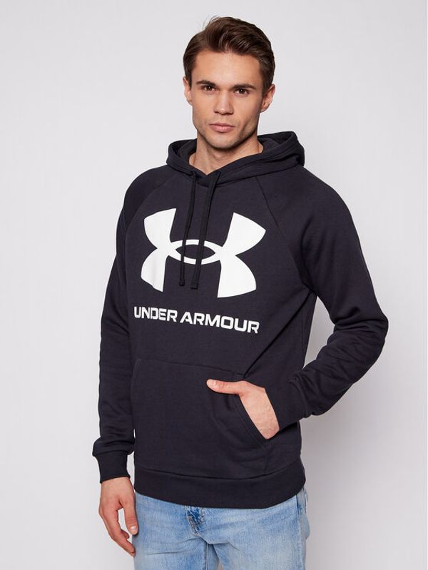 Under Armour Under Armour Суитшърт Ua Rival Fleece Big Logo 1357093 Черен Loose Fit