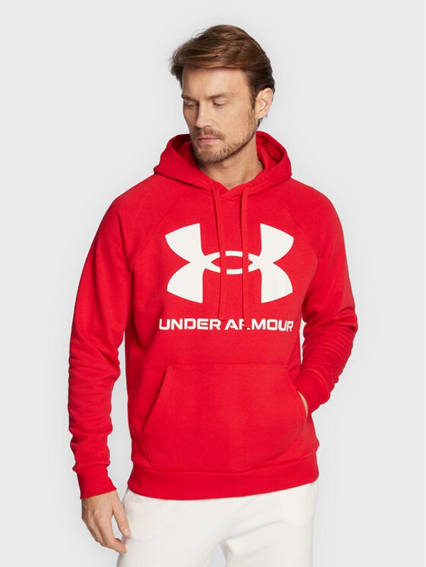 Under Armour Under Armour Суитшърт Ua Rival Fleece Big Logo 1357093 Червен Loose Fit