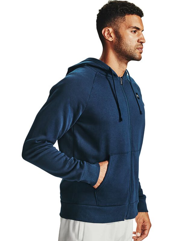Under Armour Under Armour Суитшърт UA Rival Fleece FZ Hoodie 1357111 Тъмносин Regular Fit