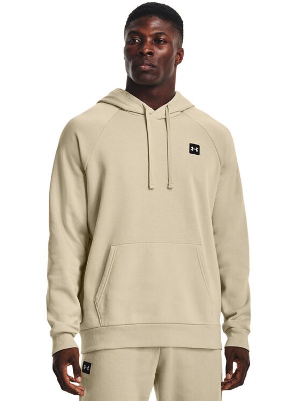 Under Armour Under Armour Суитшърт UA Rival Fleece Hoodie 1357092 Бежов Regular Fit