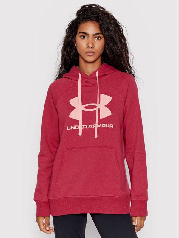 Under Armour Under Armour Суитшърт Ua Rival Fleece Logo 1356318 Бордо Loose Fit