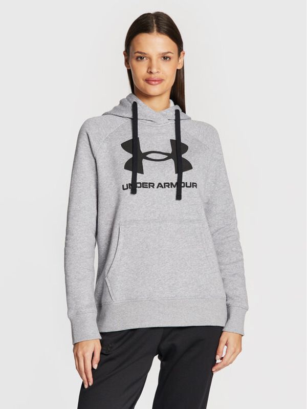 Under Armour Under Armour Суитшърт Ua Rival Fleece Logo 1356318 Сив Loose Fit