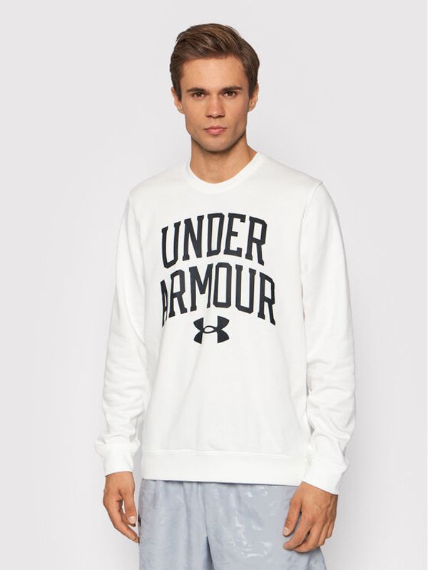 Under Armour Under Armour Суитшърт Ua Rival Terry 1361561 Бял Loose Fit