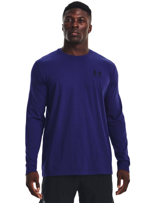 Under Armour Under Armour Суитшърт UA SPORTSTYLE LEFT CHEST LS 1329585 Тъмносин Regular Fit