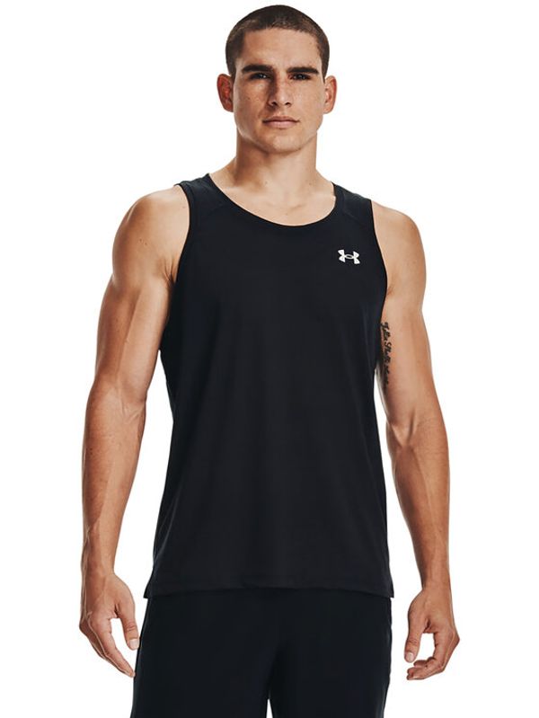 Under Armour Under Armour Тениска от техническо трико UA STREAKER SINGLET 1361468 Черен Regular Fit