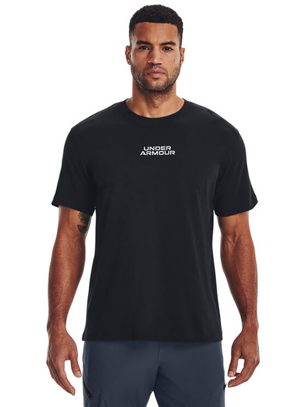 Under Armour Under Armour Тишърт UA OUTLINE HEAVYWEIGHT SS 1379109 Черен Regular Fit