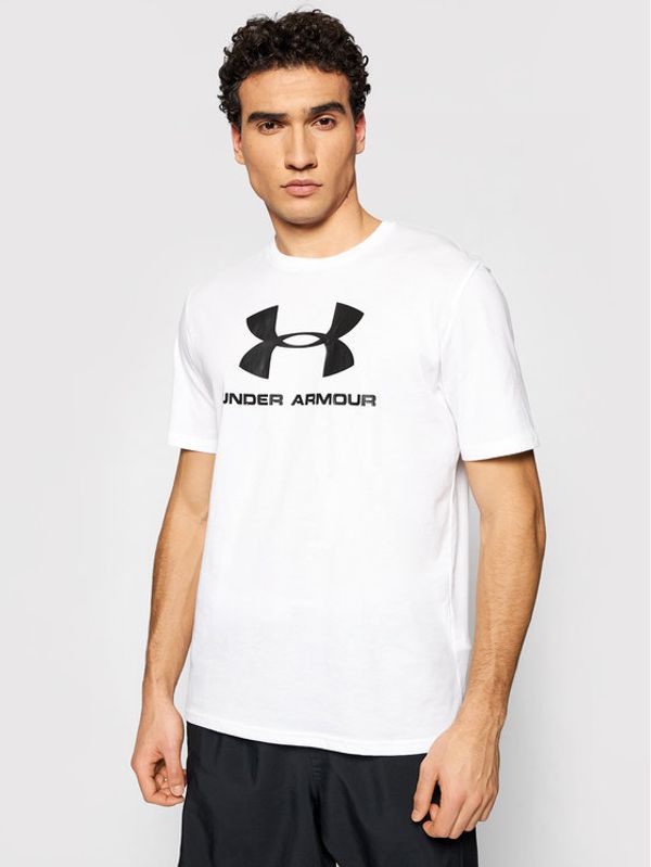Under Armour Under Armour Тишърт Ua Sportstyle Logo 1329590 Бял Loose Fit