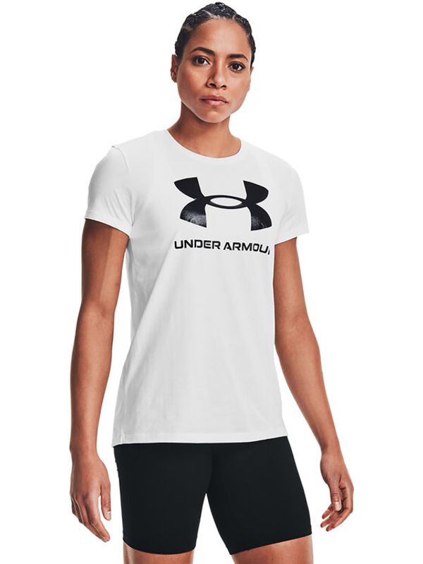 Under Armour Under Armour Тишърт UA SPORTSTYLE LOGO SS 1356305 Бял Regular Fit